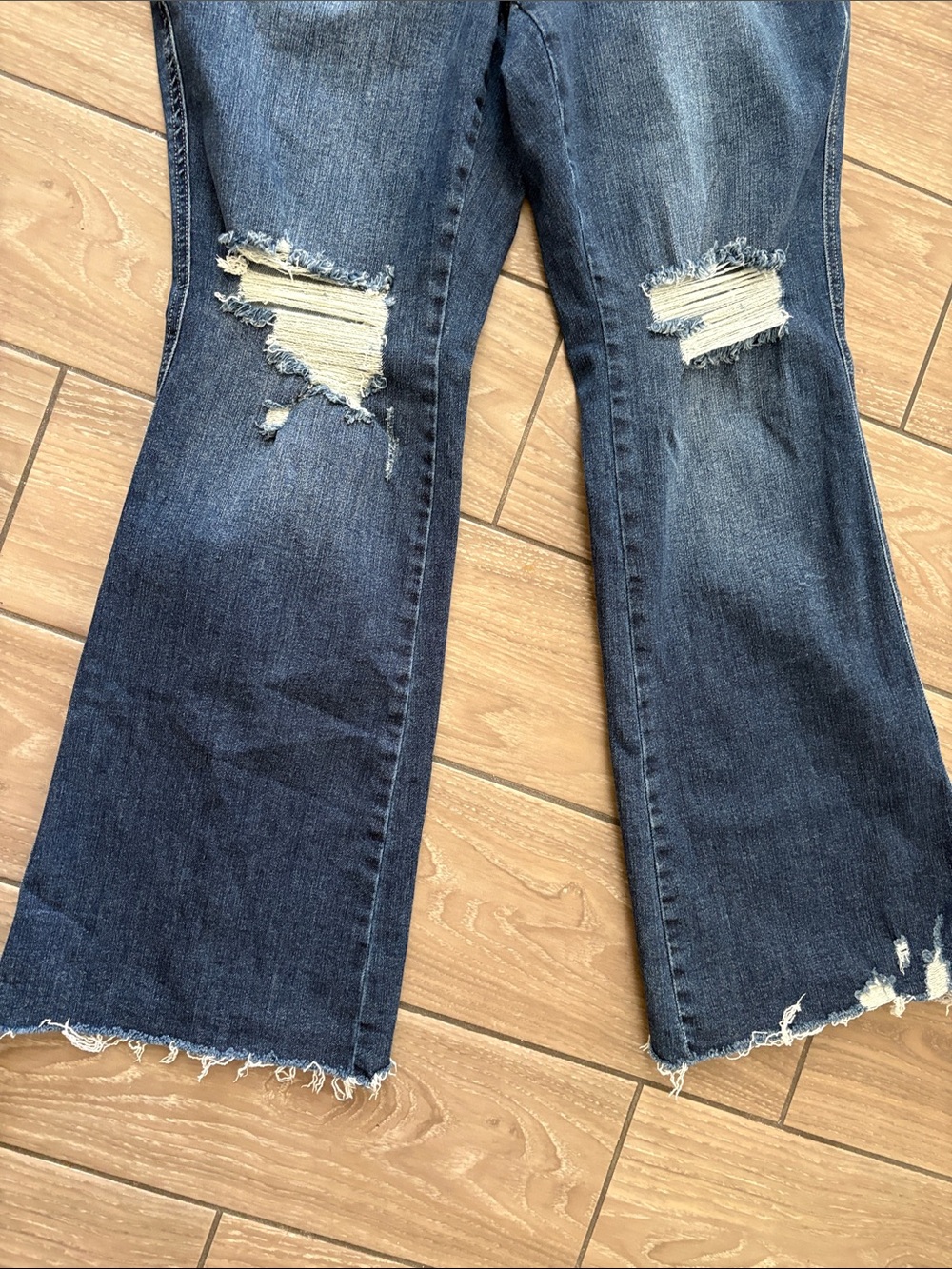 Judy Blue High Rise Control Top Distressed Flare Jeans JB88739 Womens 14W NWOT - Picture 6 of 9